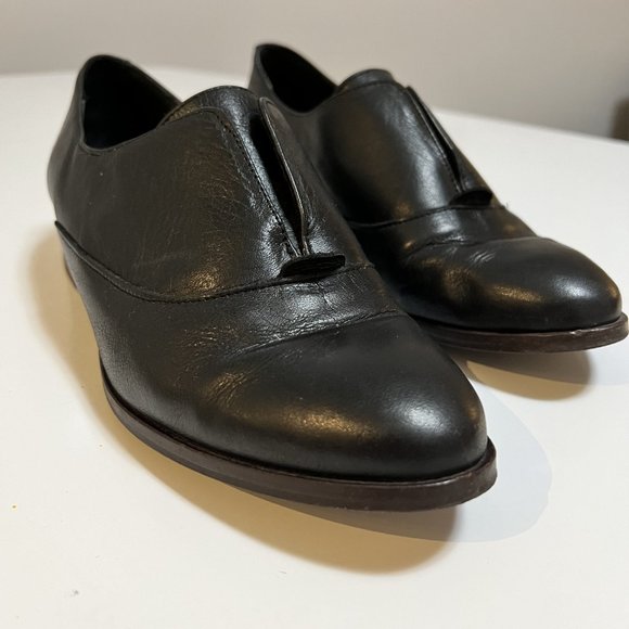 L'intervalle Black Leather Women's Shoes Size 7 - Picture 2 of 9